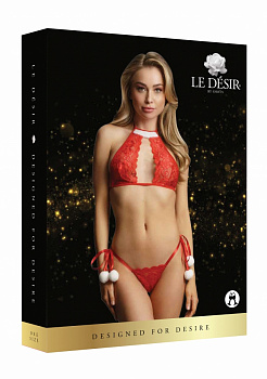 Комплект эротического белья Snow Angel Lace Lingerie Set (красный) в магазине ESEXTOYS