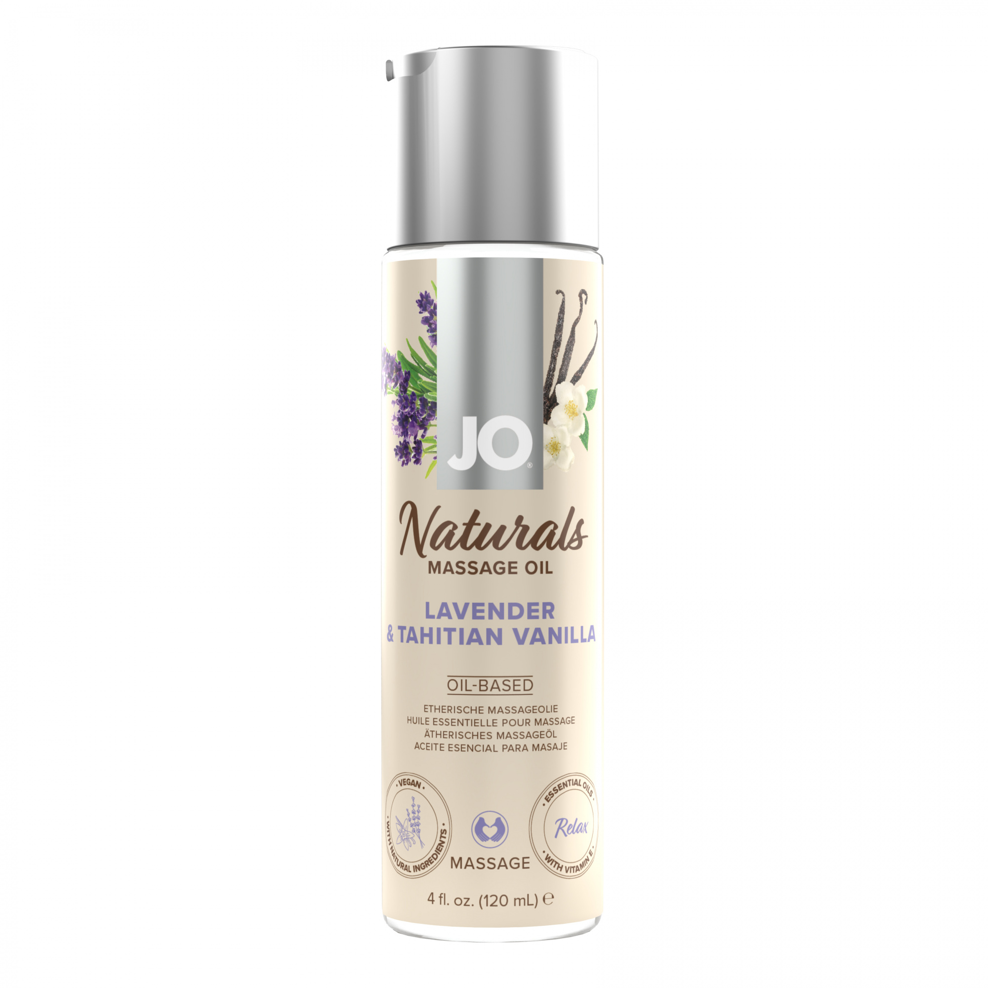 Массажное масло JO - Lavender & Vanilla/Лаванда и ваниль  120 mL в магазине ESEXTOYS