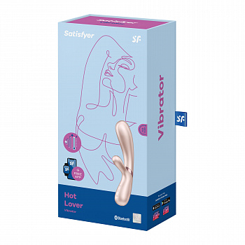 Вибромассажер Satisfyer Hot Lover с возможностью управления через приложение - жемчужный в магазине ESEXTOYS