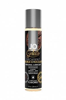 Вкусовой лубрикант "Яркий вкус двойного шоколада" / Gelato Decadent Double Chocolate 1oz - 30 мл. в магазине ESEXTOYS