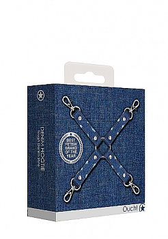 Крестообразный фиксатор для наручников и наножников  Roughend Denim Style в магазине ESEXTOYS