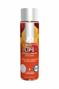 Вкусовой лубрикант "Сочный персик" / JO Flavored Peachy Lips 4 oz - 120 мл. в магазине ESEXTOYS