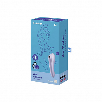 Вакуумно-волновой вибромассажер Dual Pleasure фиолетовый в магазине ESEXTOYS