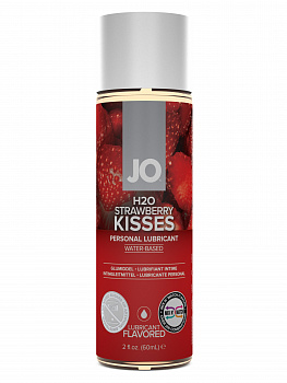 Вкусовой лубрикант "Клубника" / JO Flavored Strawberry Kiss 1oz - 60 мл. в магазине ESEXTOYS