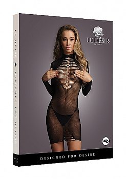 Платье в сеточку с длинными рукавами - O / S в магазине ESEXTOYS