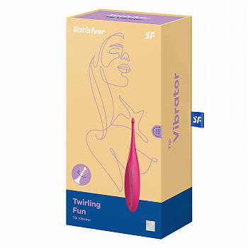 Перезаряжаемый точечный вибромассажер Twirling Fun (пурпурный) в магазине ESEXTOYS