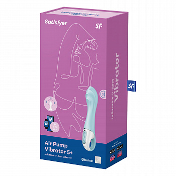Вибромассажер Air Pump Vibrator 5 Connect App (blue) в магазине ESEXTOYS