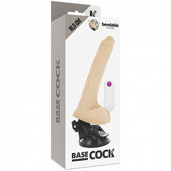 Вибромассажер с пультом управления BASECOCK REALISTIC BENDABLE REMOTE CONTROL FLESH 18.5 C в магазине ESEXTOYS