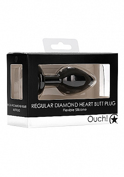 Анальная пробка Diamond Heart Butt Plug в магазине ESEXTOYS