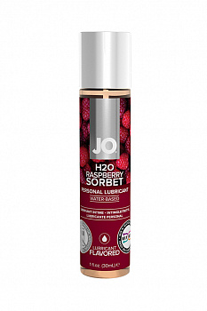 Вкусовой лубрикант "Малиновый сорбет" / JO Flavored Raspberry Sorbet 1oz - 30 мл. в магазине ESEXTOYS