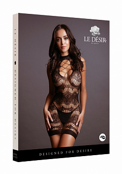 Миниплатье с кружевным рисунком Criss Cross Neck Mini Dress в магазине ESEXTOYS