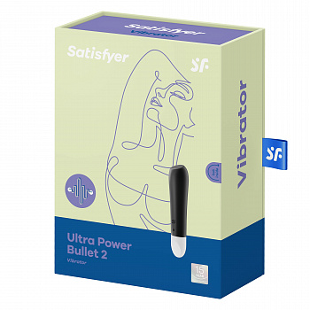 Мини вибромассажер Ultra Power Bullet 2 (черный) в магазине ESEXTOYS
