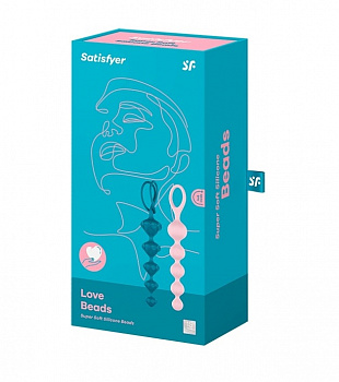 Набор анальных цепочек Satisfyer Love Beads (set of 2)  - разноцветный в магазине ESEXTOYS
