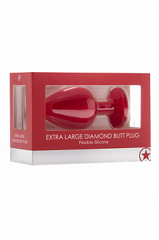 Анальная пробка с кристаллом Diamond Butt Plug (Extra Large ) в магазине ESEXTOYS