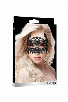 Кружевная маска ручной работы на глаза Empress Black Lace Mask в магазине ESEXTOYS