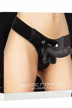 Страпон с кожаными трусиками Realistic - 7 Inch в магазине ESEXTOYS