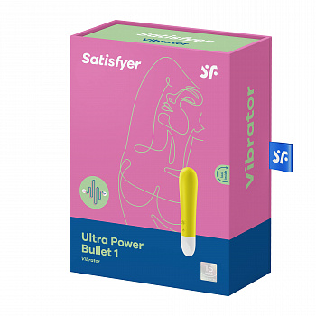 Мини вибромассажер Ultra Power Bullet 1 (желтый) в магазине ESEXTOYS
